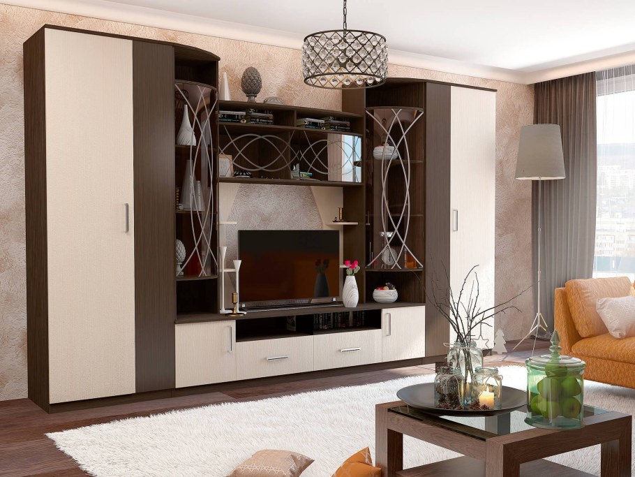 Гостиная стенка фабрика Шатура