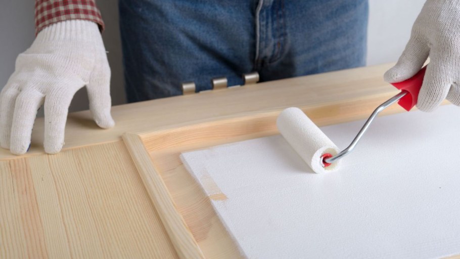 Каким валиком красить двери деревянные