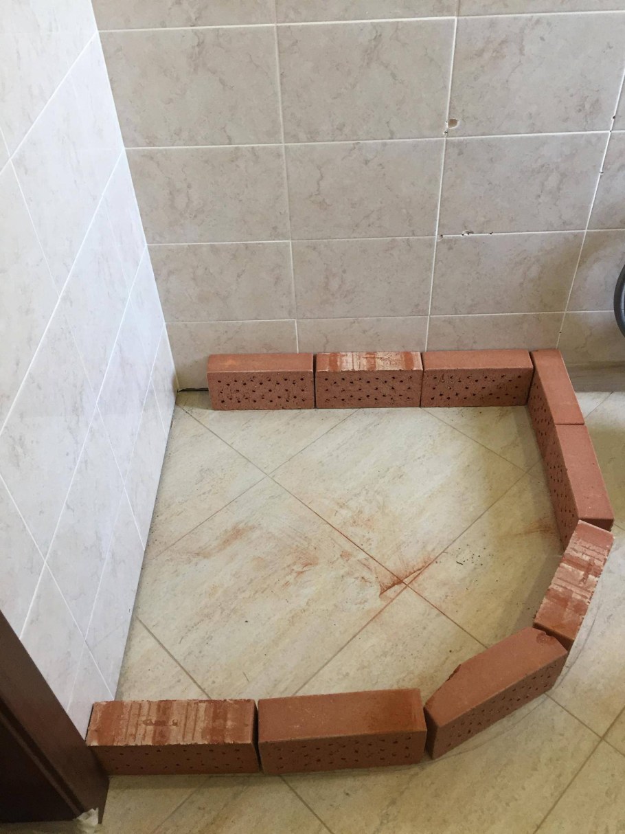 Поддон из плитки