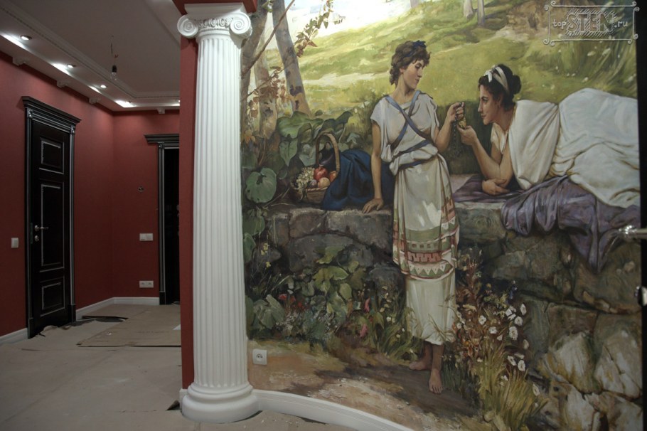 Роспись стен в античном стиле