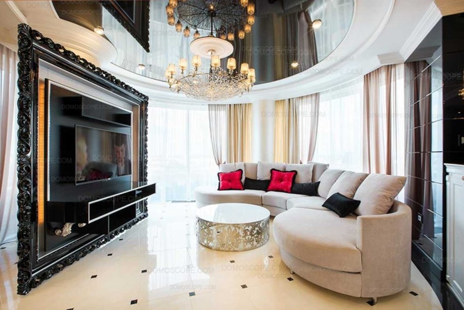 Шикарная гостиная в квартире