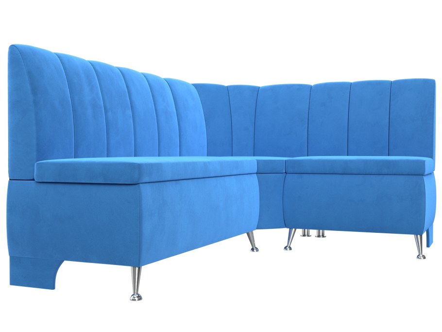 Кухонный диван "Кантри" бежевый микровельвет