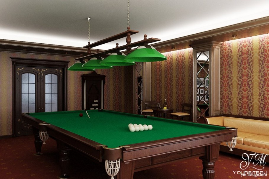 Бильярдная в стиле Шале