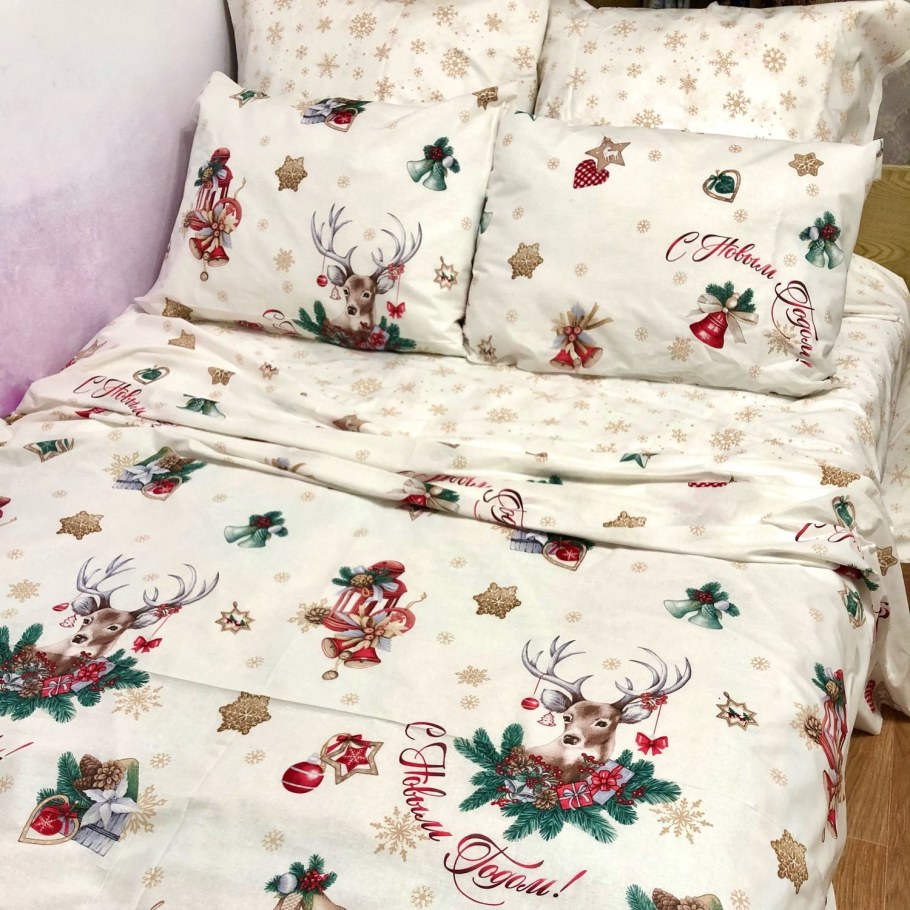 Постельное зима перкаль