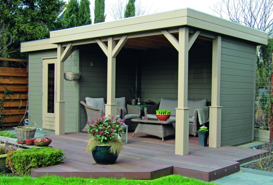 Щитовая беседка 6х4 «Рябиновый сад»