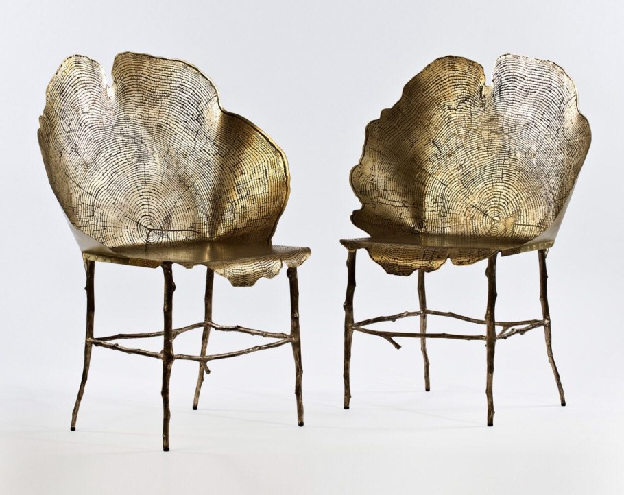 Стулья дизайнерские латунь