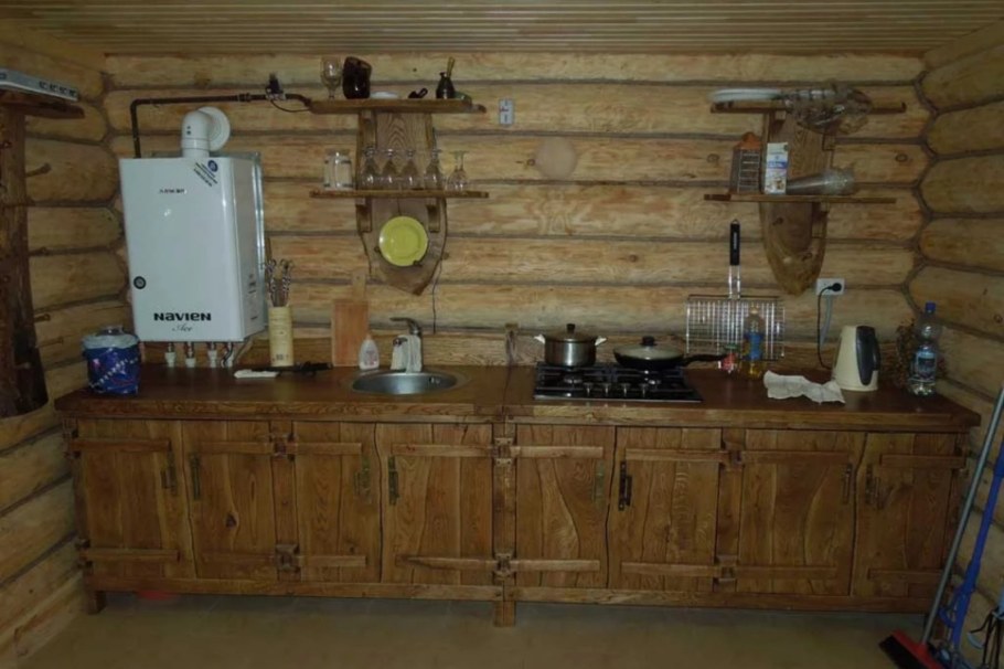 Мини кухня для дачи