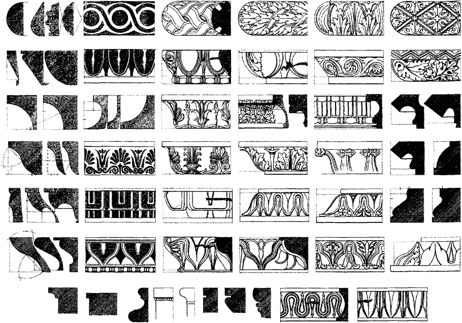 Архитектурные обломы и орнаменты