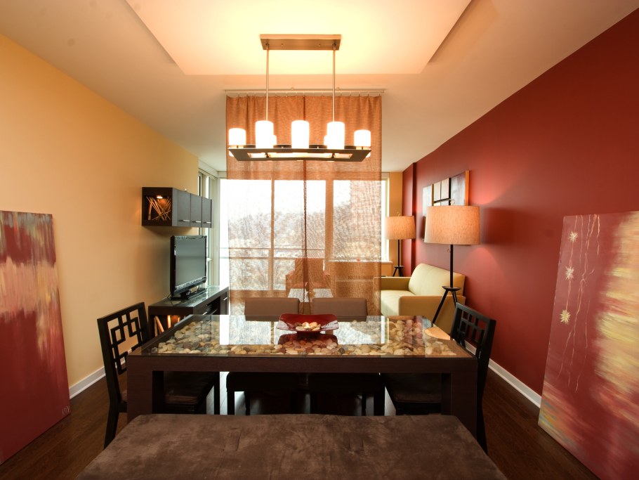 Скандинавский лофт красные кирпичи