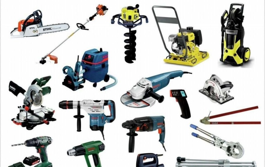 Электроинструменты в ассортименте