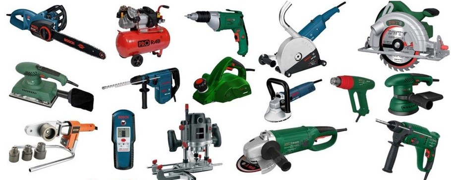 Строительные инструменты на прозрачном фоне