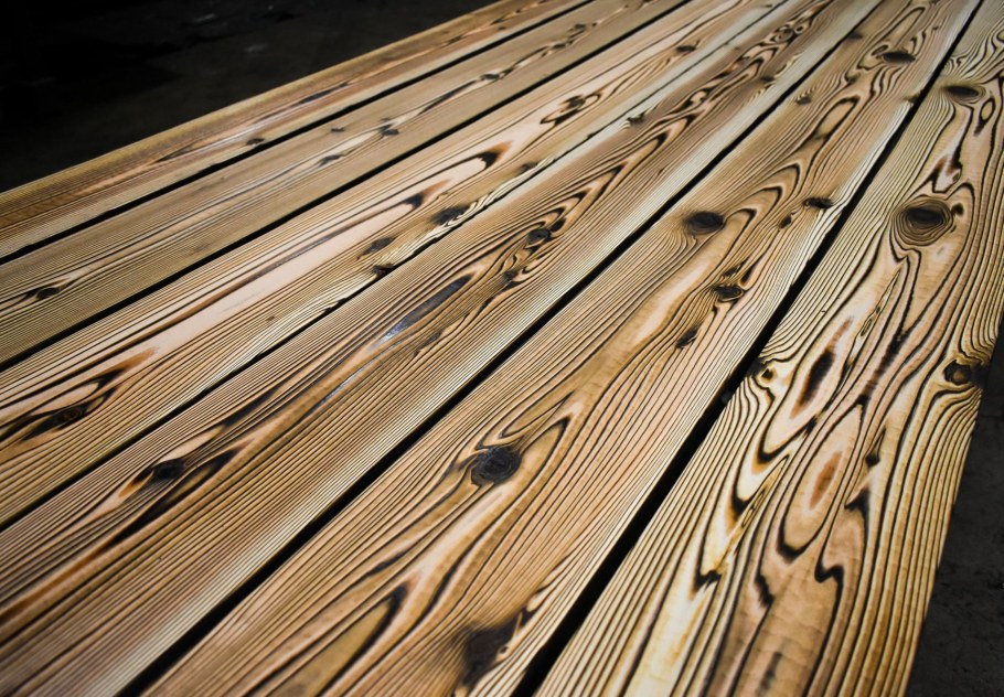 Обожженная дерево Shou Sugi