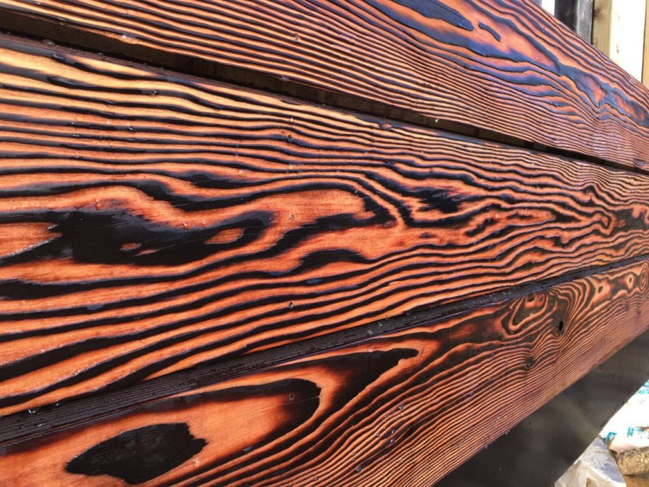 Обожженная дерево Shou Sugi