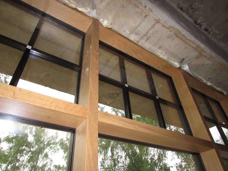 Стоечно ригельная дерево-алюминиевая система