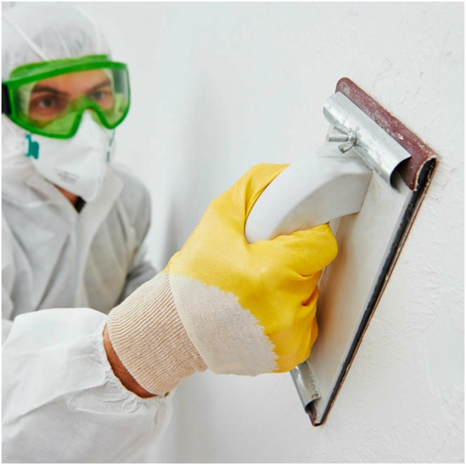 Шлифование поверхности стен