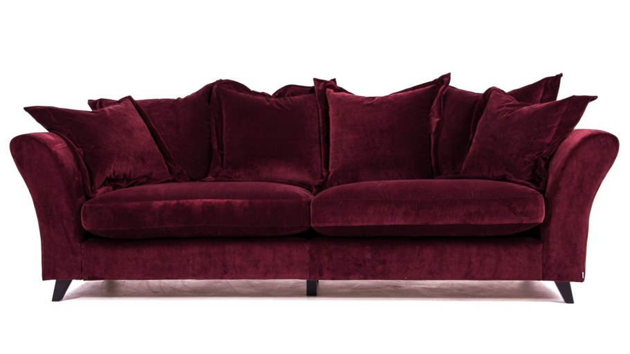 Диван бархат бордо