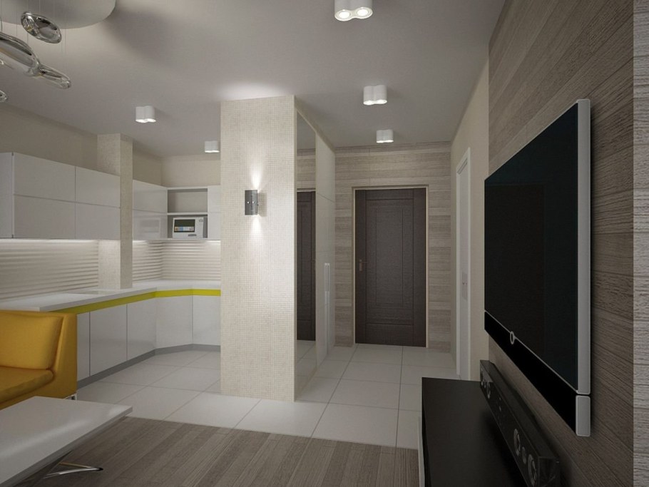 Проект отделки однокомнатной квартиры