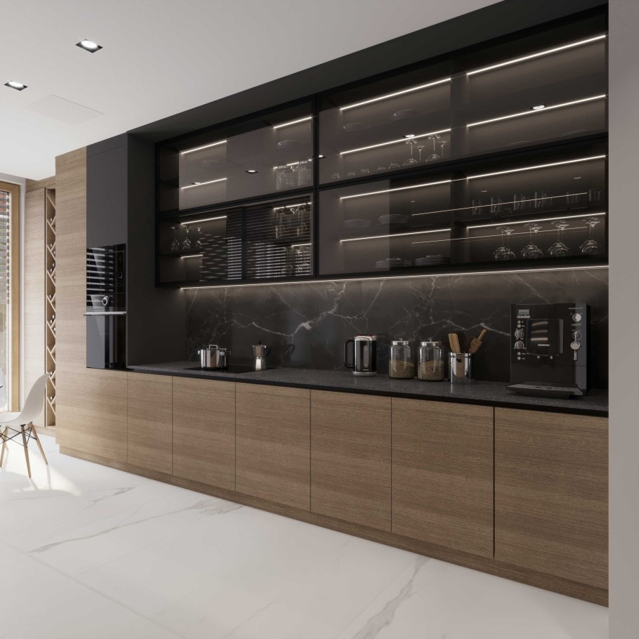 Шкаф витрина металл стекло б2