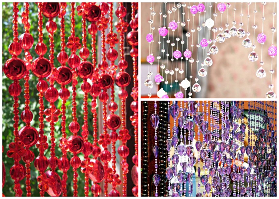 Штора из деревянных бусин 90х2000 Березка