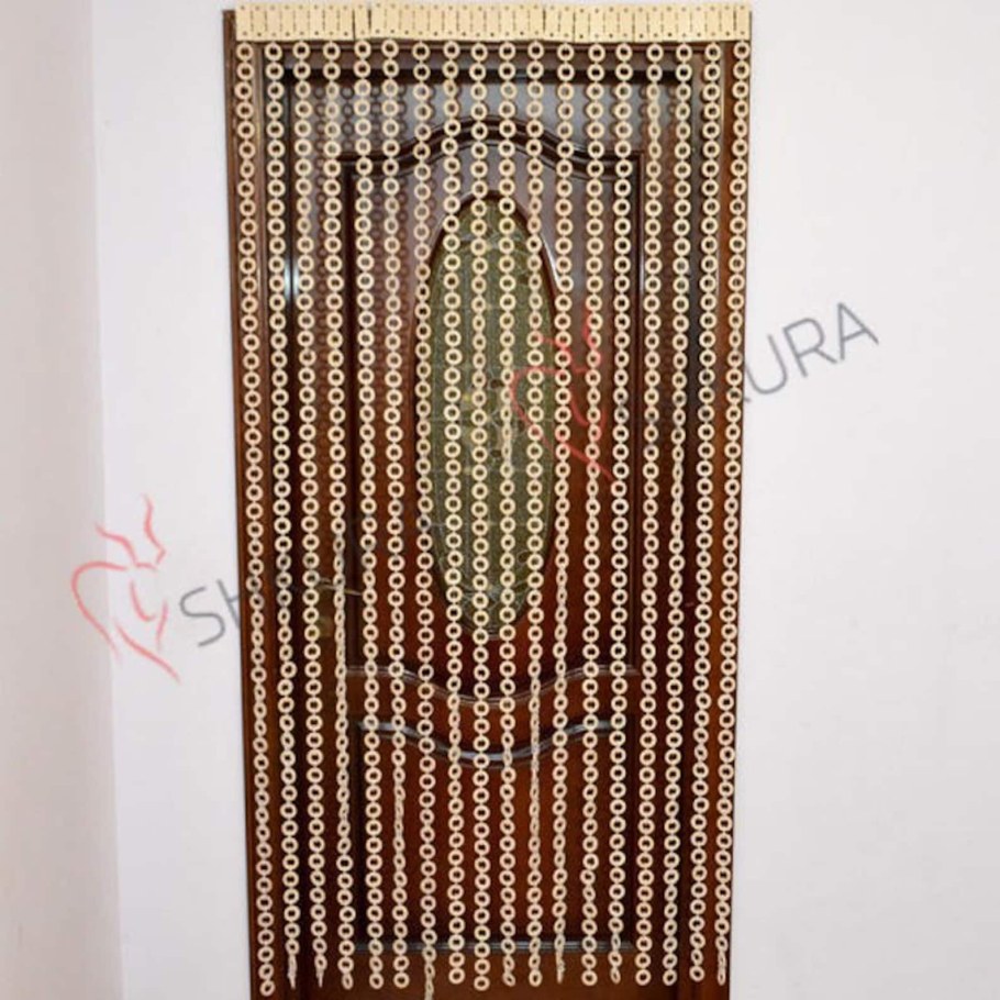 Штора из деревянных бусин 90х2000 Березка