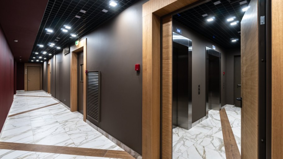 Холл жилого комплекса в Швеции