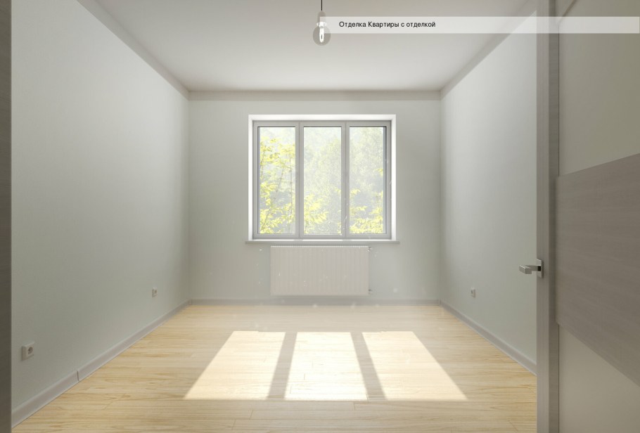 Интерьер комнаты без мебели