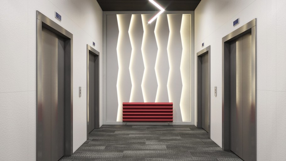 Отделка лифтового холла