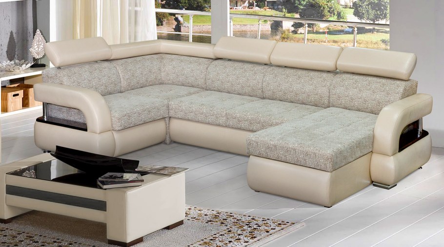 Угловой диван с оттоманкой Милан п