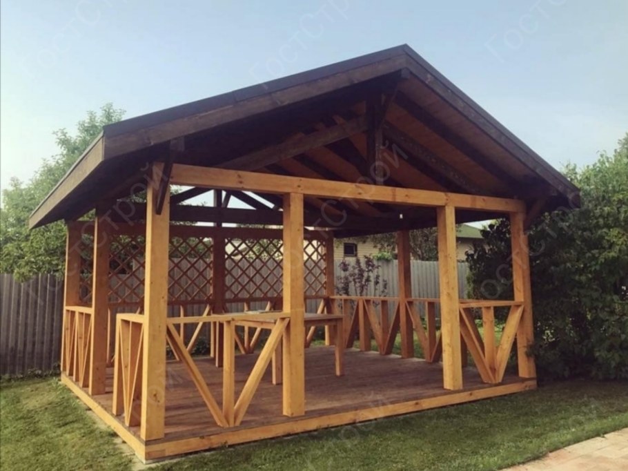 Беспд4а с двускатной крышей