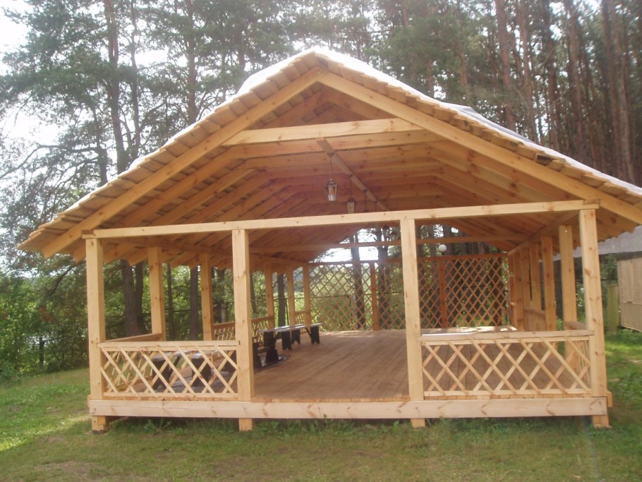 Тимбер фрейм навесы
