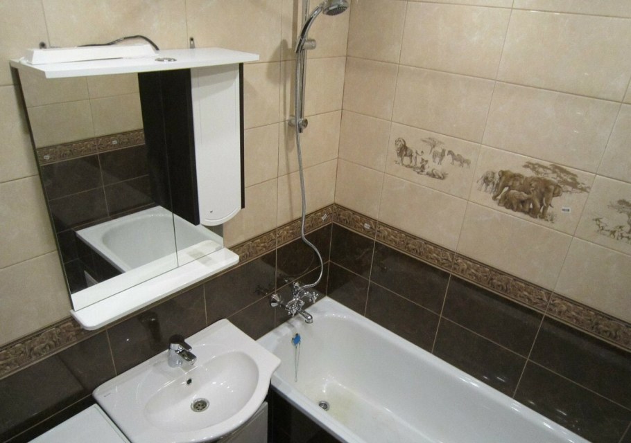 Евроремонт ванной в хрущевке