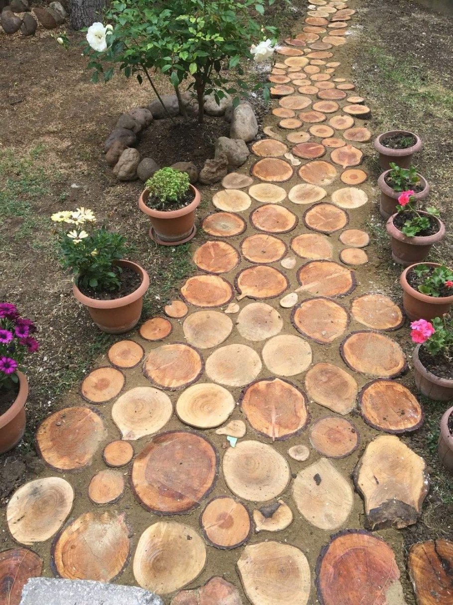 Дорожка из пеньков