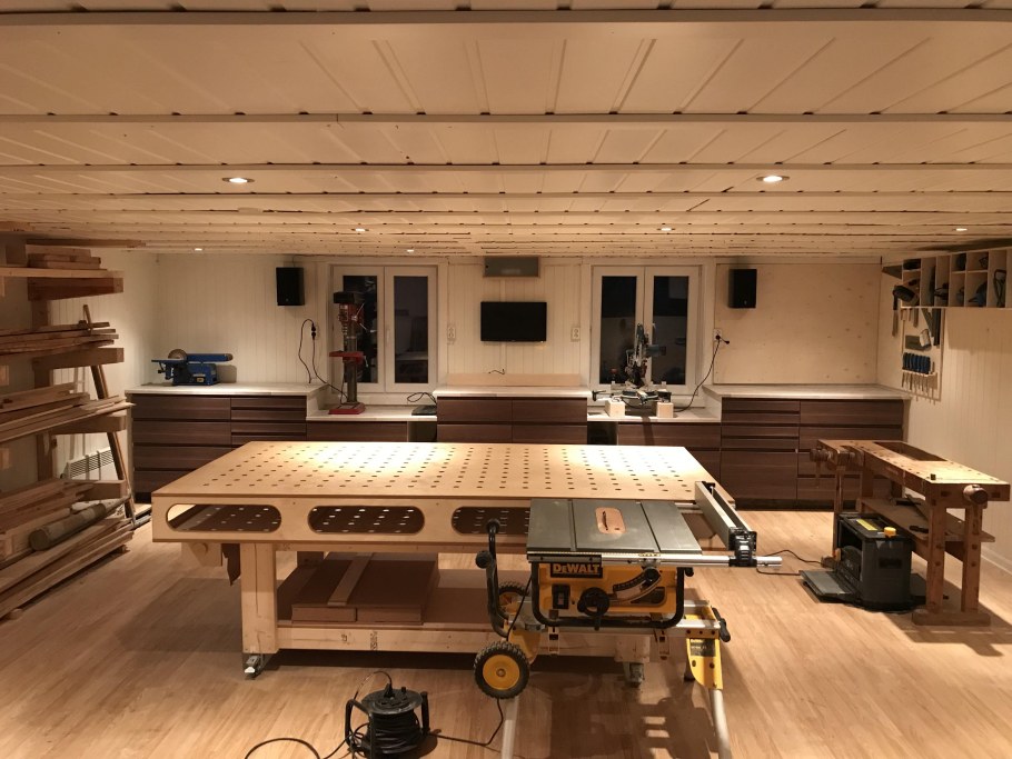 Верстак из бруса 150х50