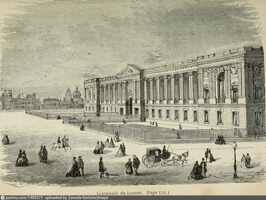 Дворец Лувр фасады