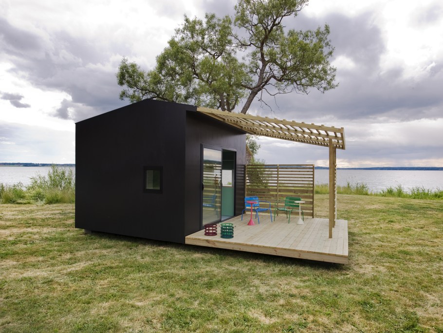 Tiny House с односкатной крышей