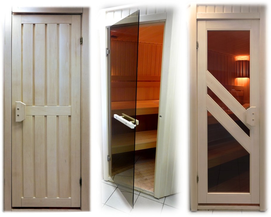 Двери для сауны деревянные