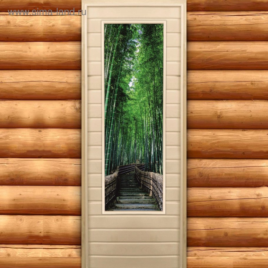 Дверь липа, восьмиугольное стекло (коробка осина) 1900х700