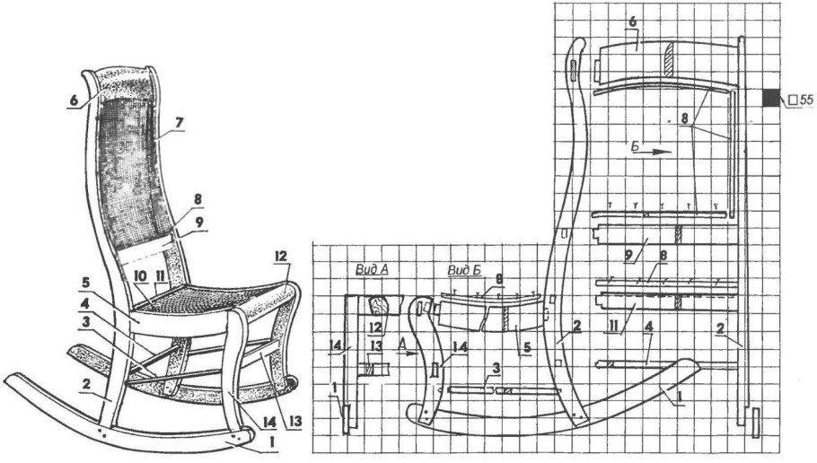 Adirondack Chair Classic чертеж