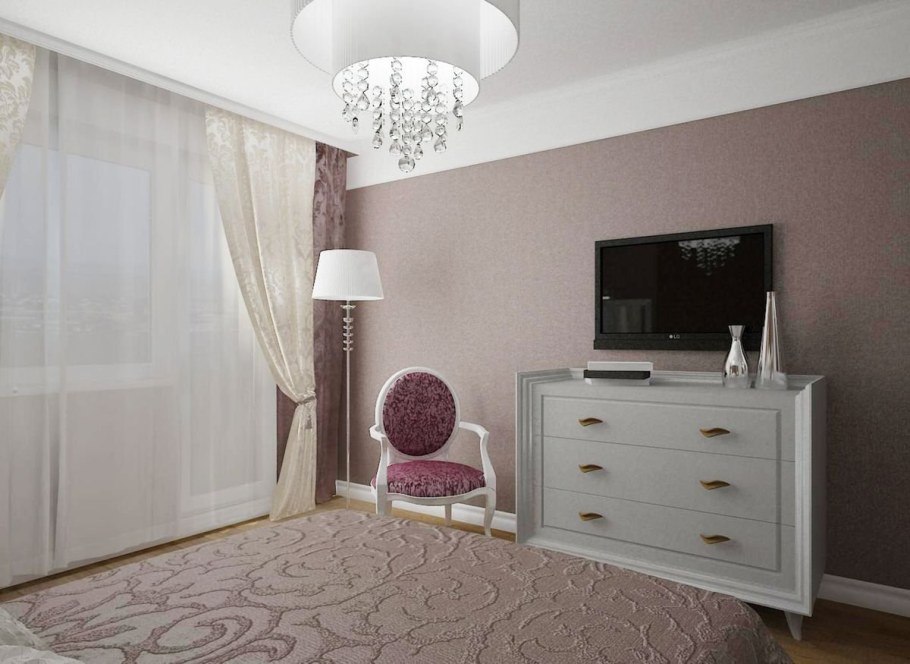 Серая спальня