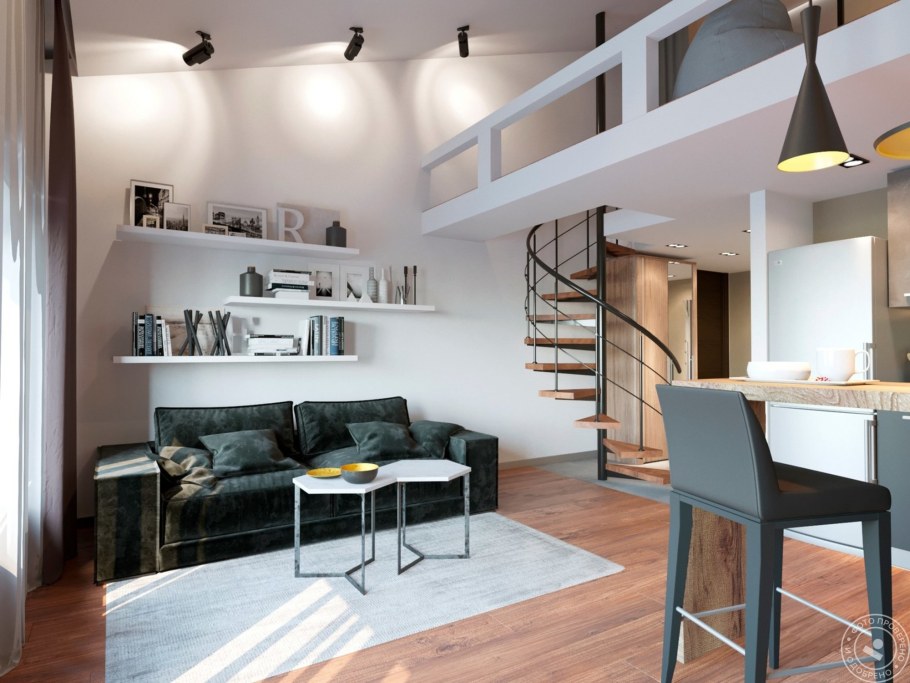 Интерьер двухэтажной квартиры