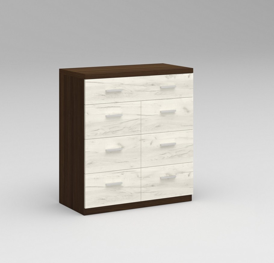 Мебель дуб крафт белый с дубом крафт тёмный