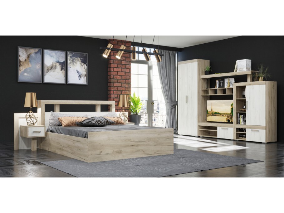 Стол мебель-комплекс Вентура дуб золотой крафт