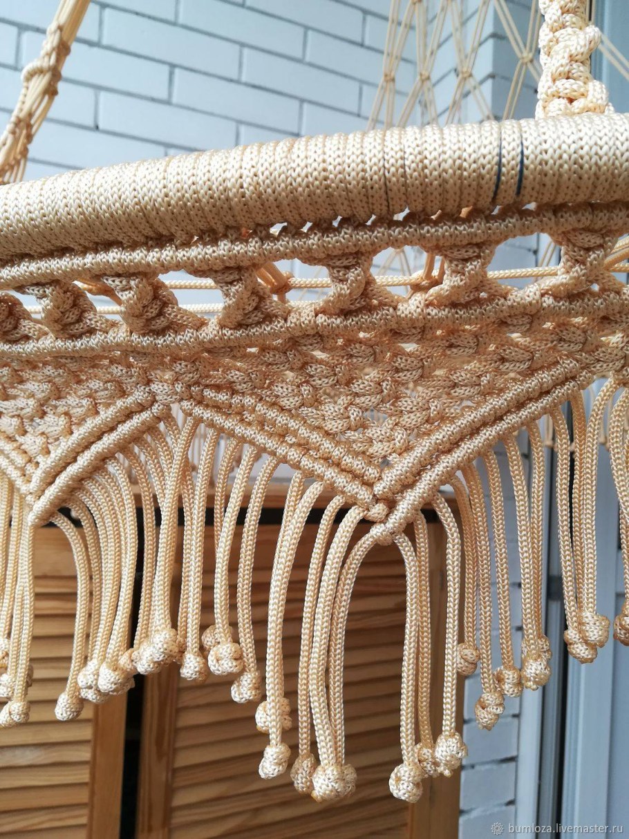 Качель макраме в интерьере