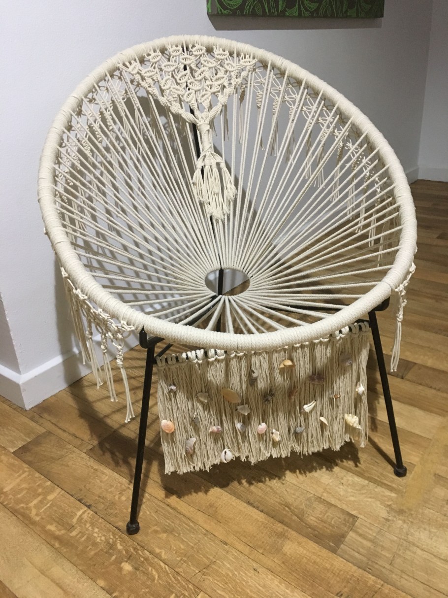 МК подвесное кресло макраме