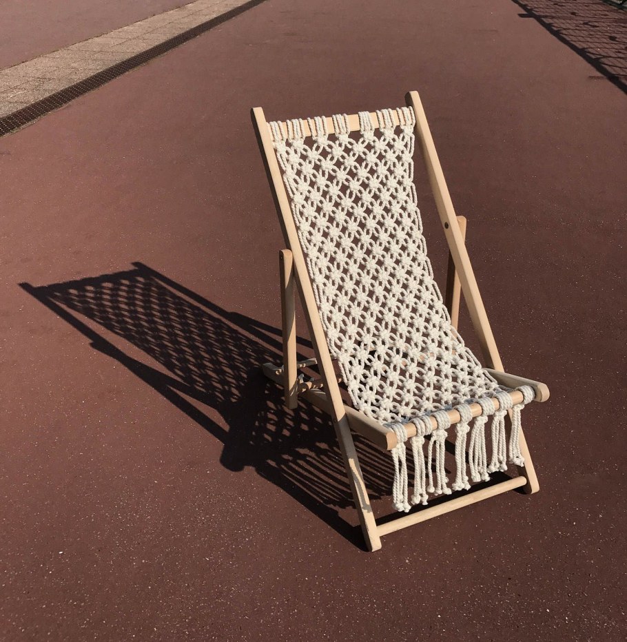 Складной стул макраме