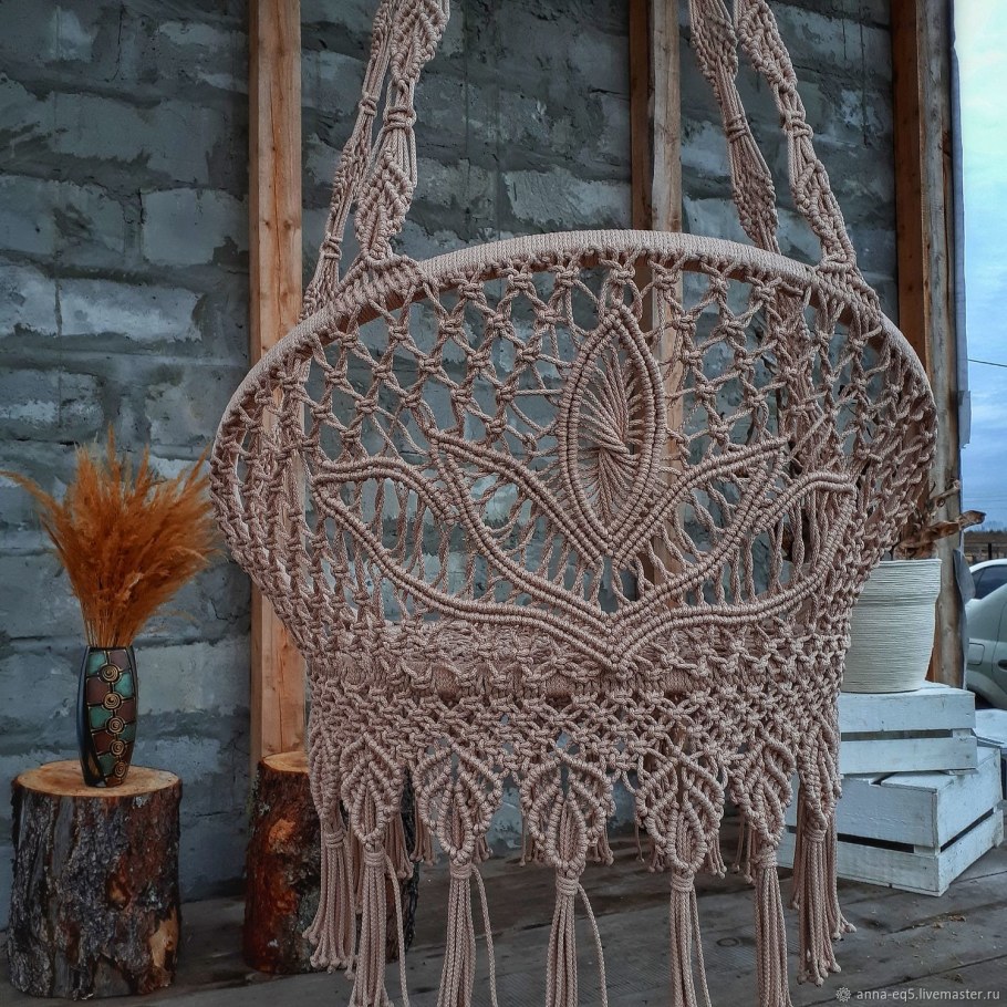Стропы для подвесного кресла макраме