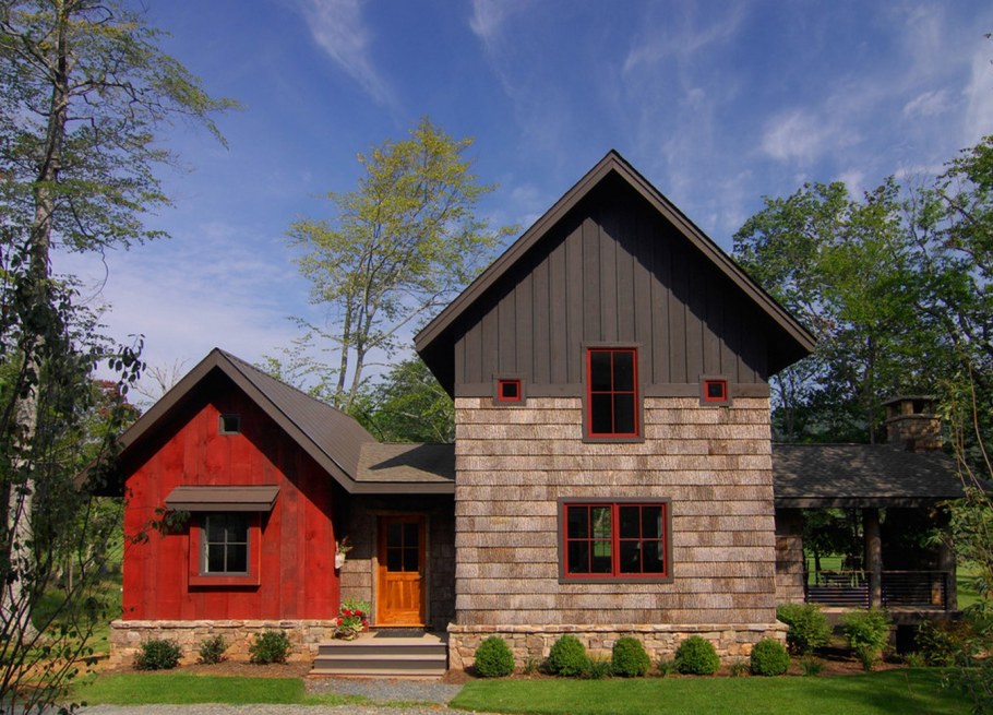 Фасад в деревенском стиле
