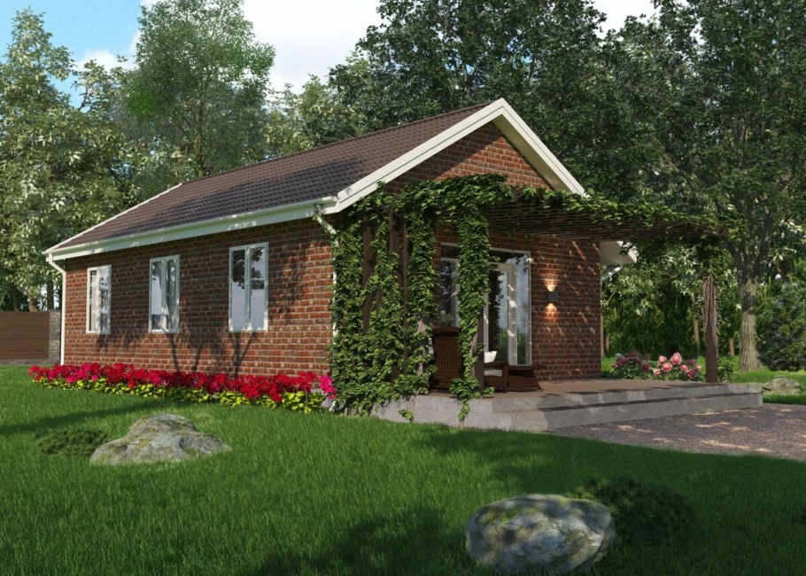Маленький кирпичный домик