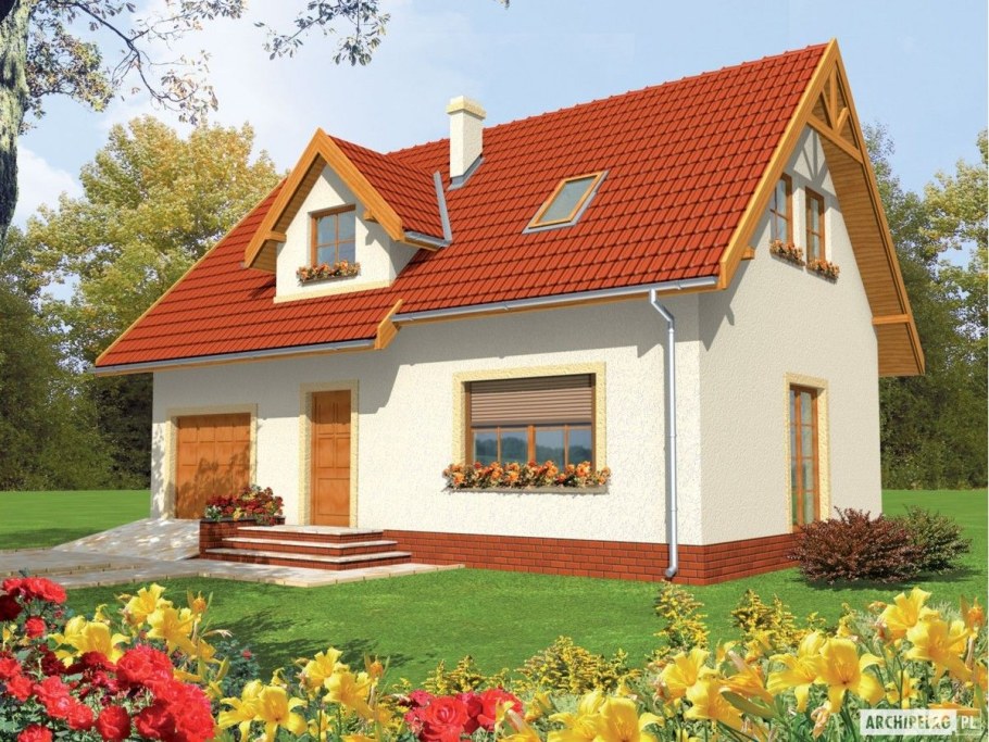 Дачный домик из кирпича проекты