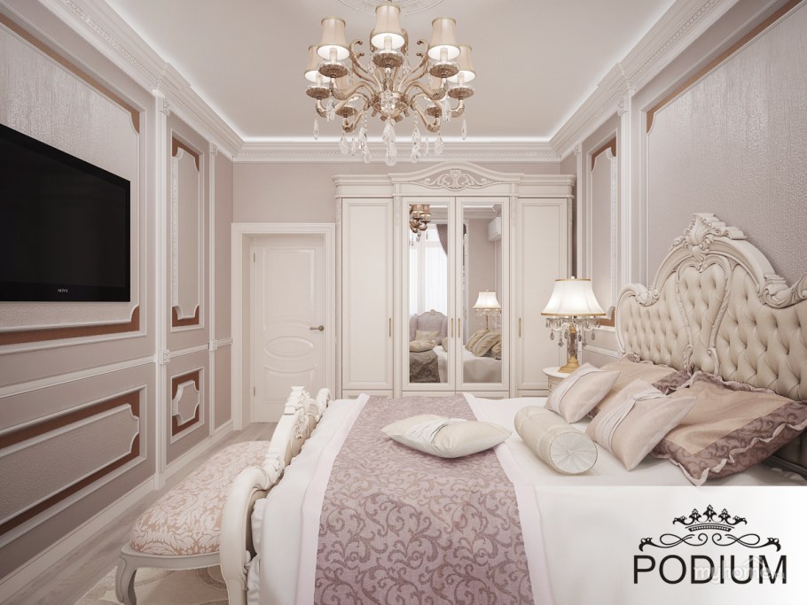 Спальня пудра пудровая